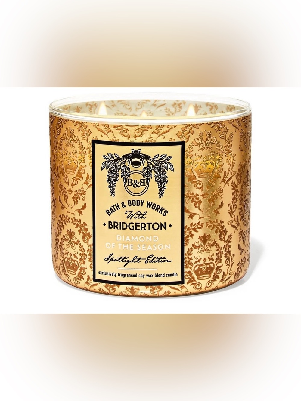 BATH & BODY WORKS Bridgerton Diamond Of The Season 3 Wick Candle